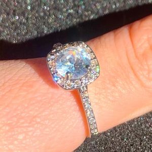 Cubic Zirconia Diamond Ring